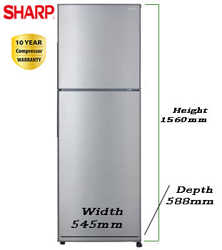 Sharp 280 Liter Smile Refrigerator