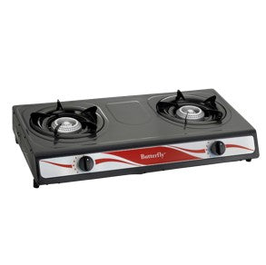 BUTTERFLY EPOXY DOUBLE GAS STOVE