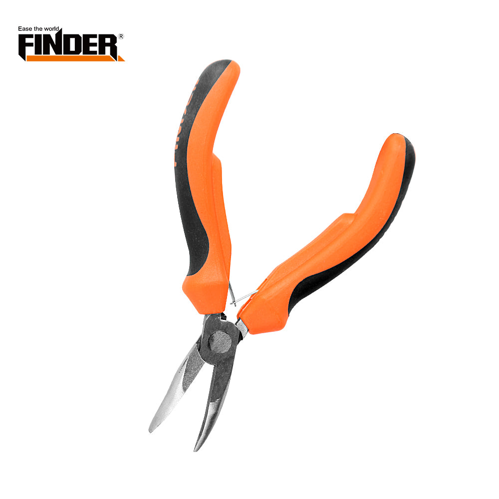 Mini 4.5 Inch Chrome vanadium polished Bent Nose Plier