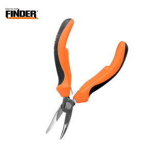 Mini 4.5 Inch Chrome vanadium polished Bent Nose Plier