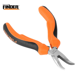 Mini 4.5 Inch Chrome vanadium polished Bent Nose Plier