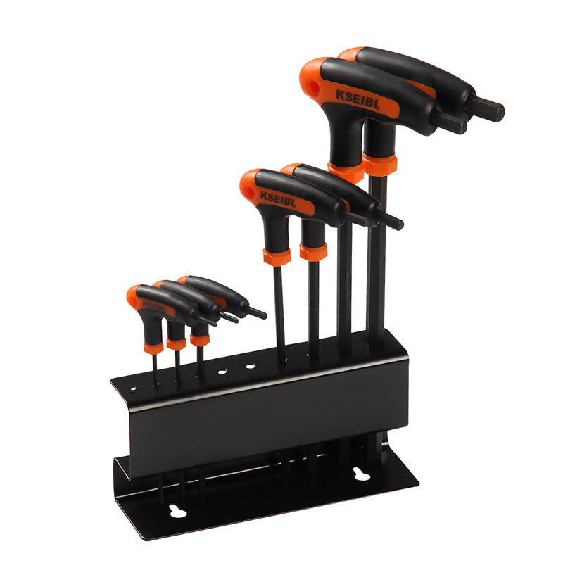 Professional 9pcs Torx Allen Hex Key Wrench Spanner Set With T Type Handle