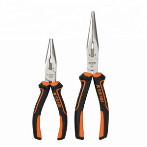 8 Inch Professional High Carbon Steel Combination Long Nose Plier With PVC Handle