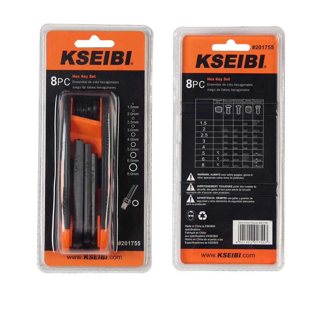 Professional CRV Folding Hex Key Allen Wrench Set