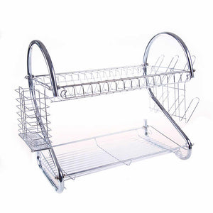 S/STEEL S Shape Dish Drainer (2 Layer)