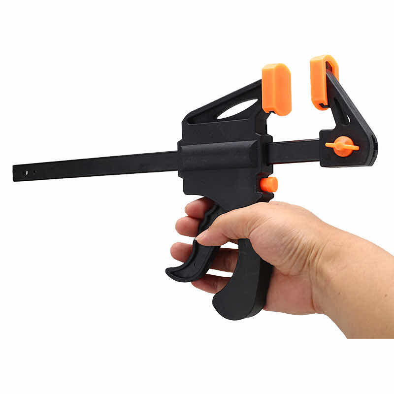 F Clamp Quick Ratchet Release Plastic Wood Clamp Clip Carpentry Woodworking Tools