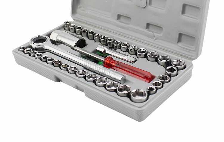 40 PCS MULTI PURPOSE COMBINATION SOCKET WRENCH SET