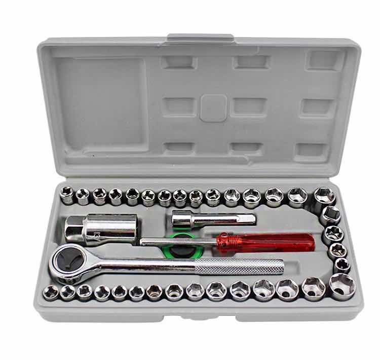 40 PCS MULTI PURPOSE COMBINATION SOCKET WRENCH SET