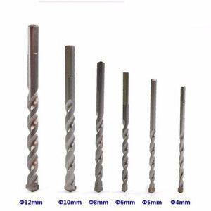 HSS Masonry Drill Bit Set 4-12mm Round Shank Sand Blasted Brick Wall Drill